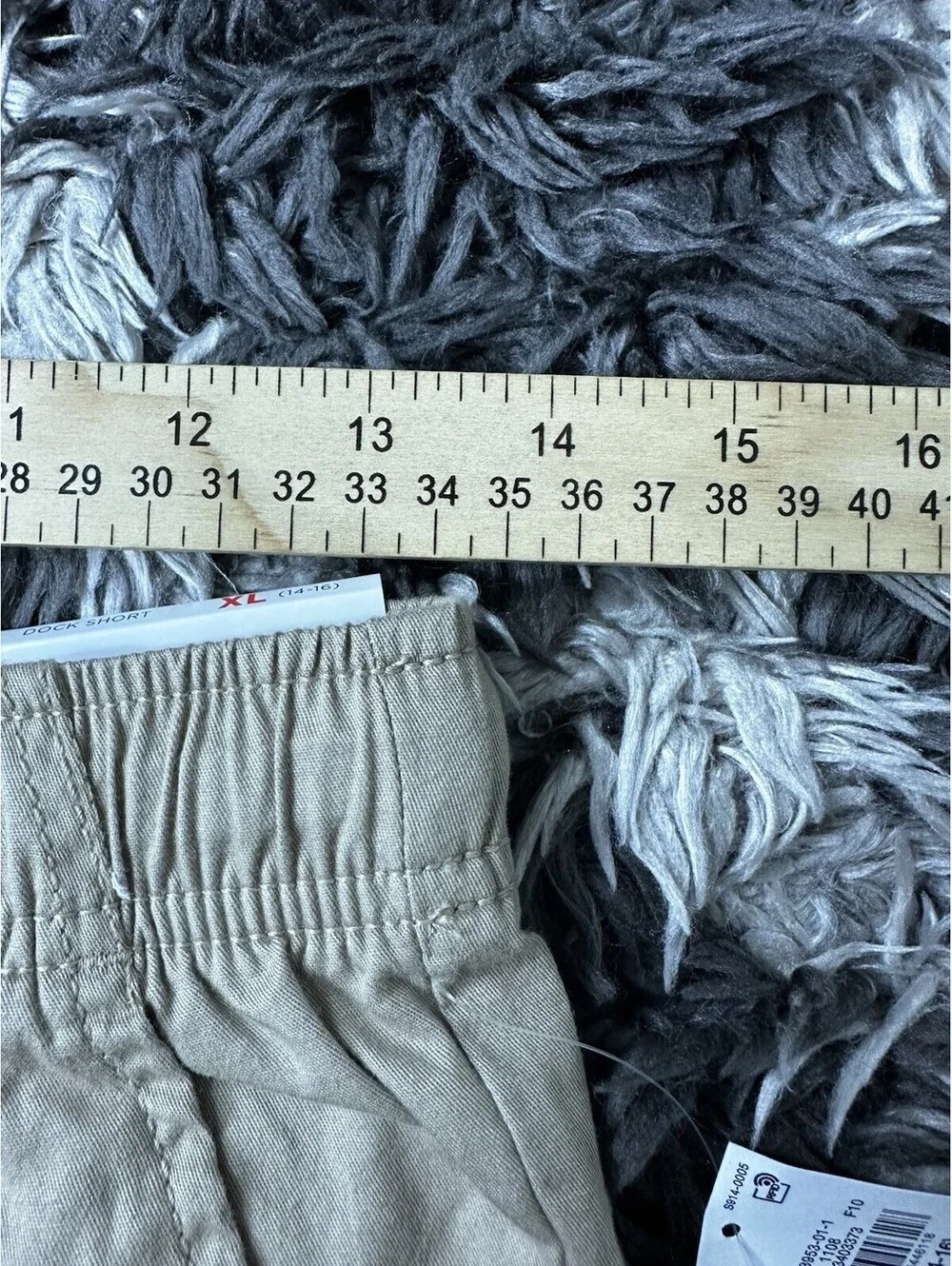 NWT Old Navy Boys XL (14-16) Dock Shorts Khaki Chino Elastic Waist